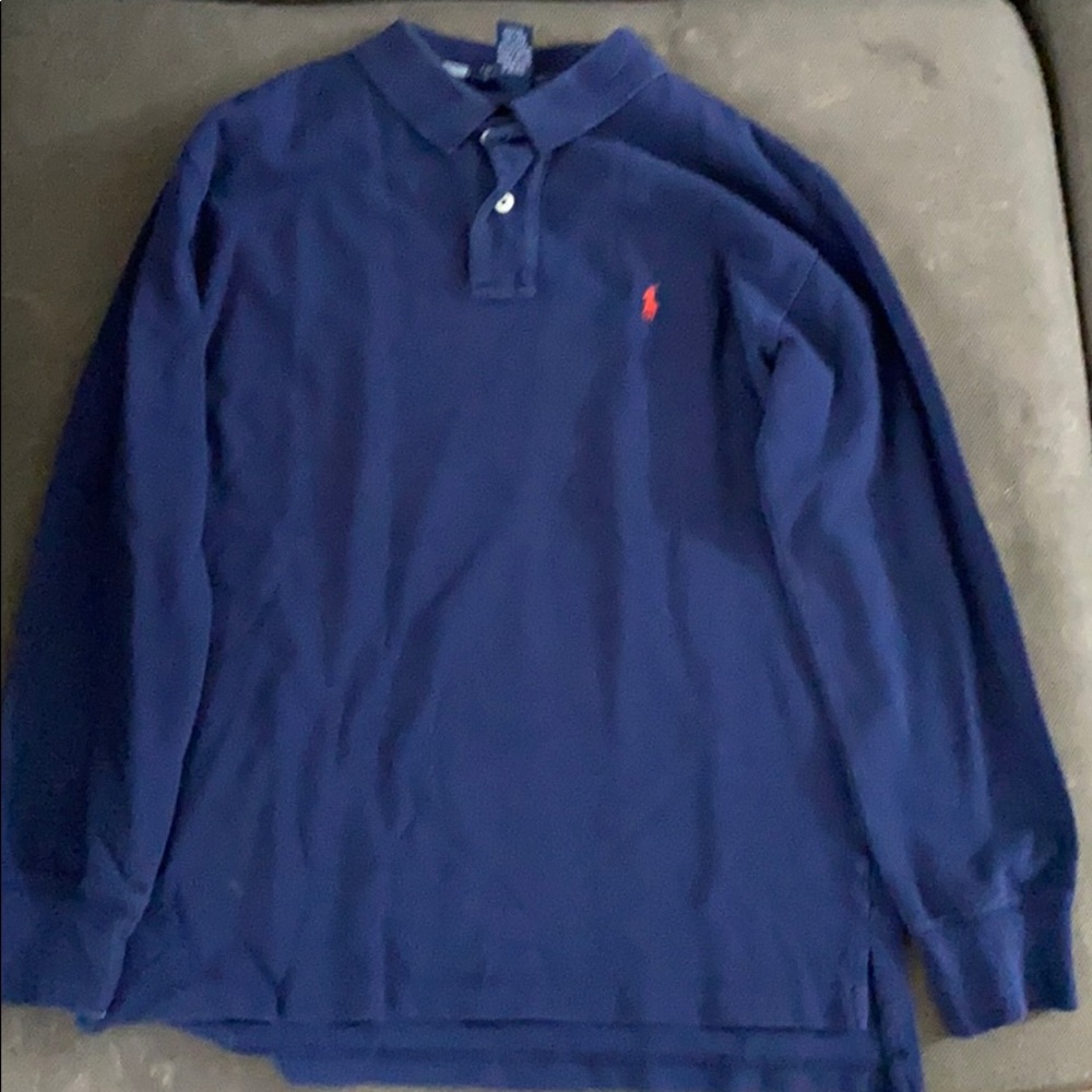 Polo Ralph Lauren Boys Blue long sleeve Shirt Sz12